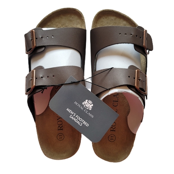 Other - Royal Class Footbed Sandals Mens Size 11 Brown New